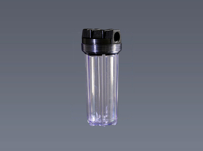 10 inch medium fat transparent bottle